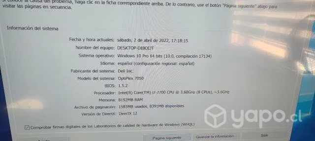 Torre computador corel7