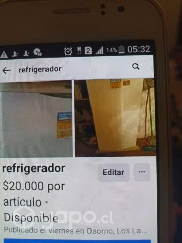 Se vende refrigerador un metro 20 de alto