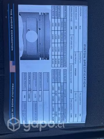 Pistones para familia thp (bmw/psa)