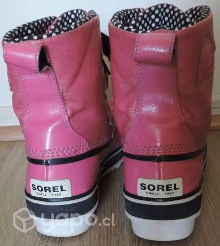 Botines Sorel Auténticos Fucsia Impermeables - Imagen 4