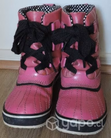 Botines Sorel Auténticos Fucsia Impermeables