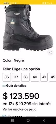 Botas térmicas boa negra