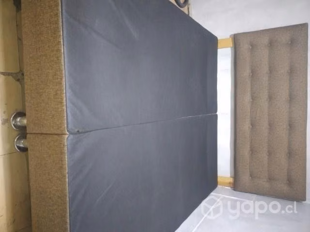Cama de dos plazas con base dividida - Imagen 3