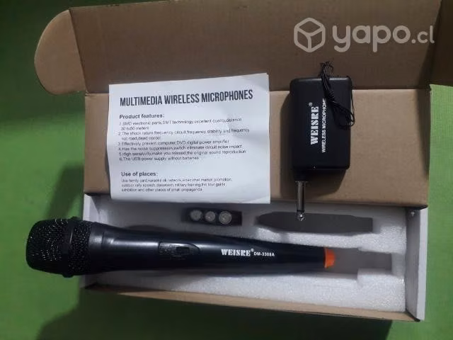 Microfono inalambrico VHF de mano
