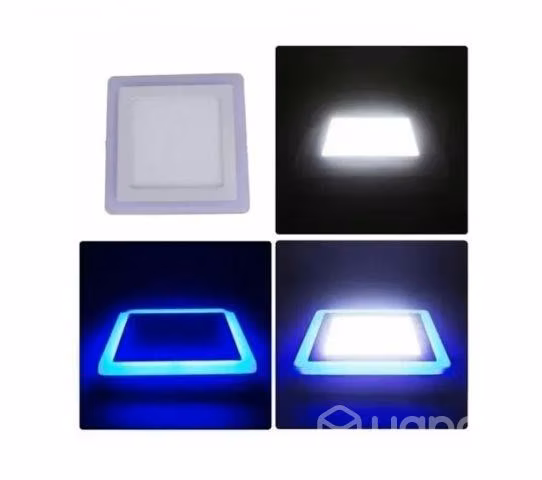 Foco Panel Plafón Led Bicolor Sobrepuesto 18w + 6w