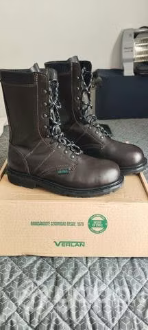 Botas de seguridad 100% cuero N°42