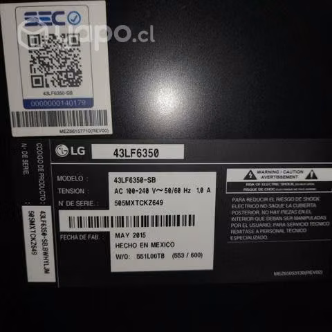 Smart TV LG 43"