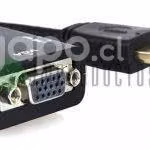 Convertidor De Hdmi A Vga Con Audio Con Cable 1×1