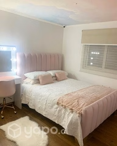 Base cama 2 plazas, con respaldo y piecera - Imagen 2