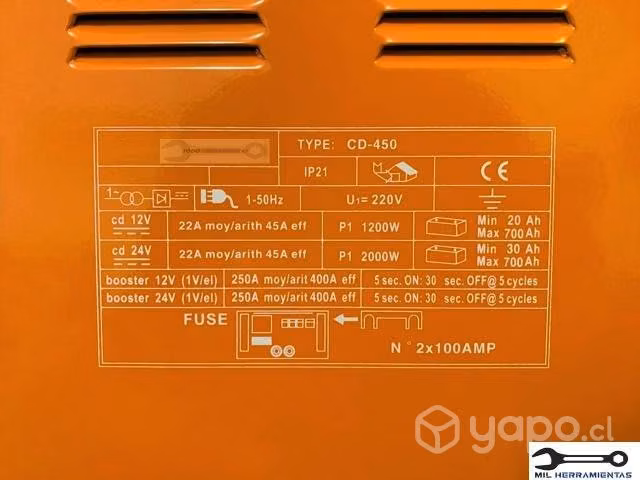 Cargador Y Partidor De Baterias 12v/24v 700amp