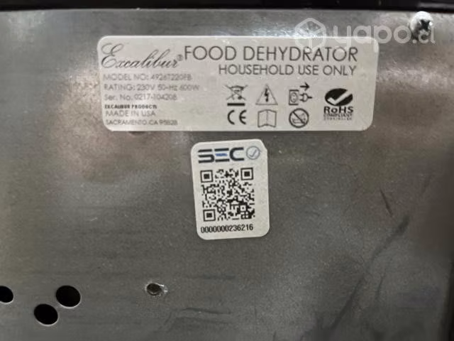 Máquina deshidratadora de alimentos - Imagen 4