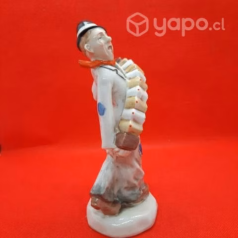 Acordeonista porcelana