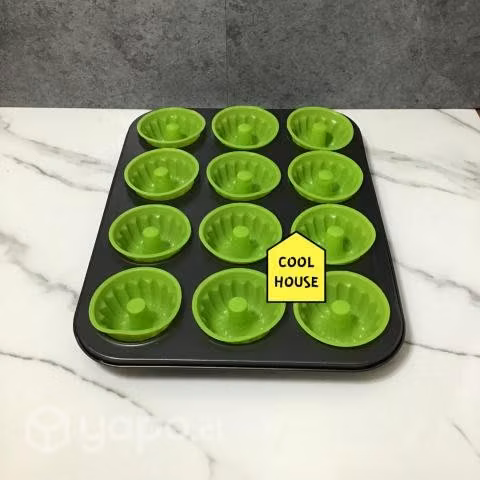 Molde cupcakes diseño donuts con silicona