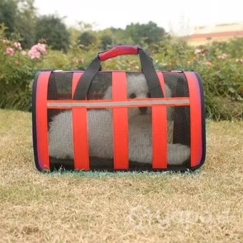 Bolso Transporte Mascotas Rojo 34x24x23 CM