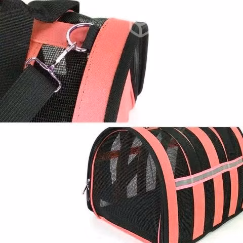 Bolso Transporte Mascotas Rojo 34x24x23 CM