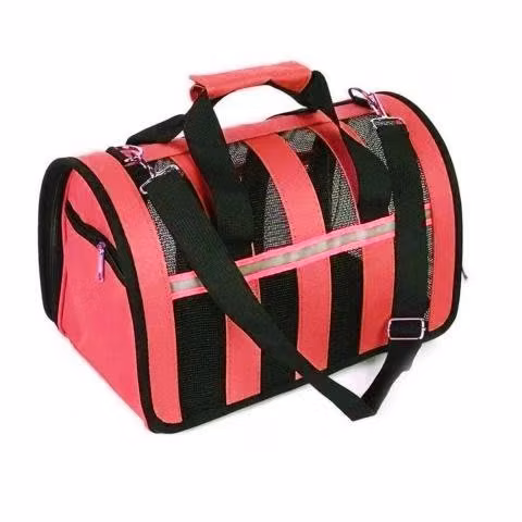 Bolso Transporte Mascotas Rojo 34x24x23 CM