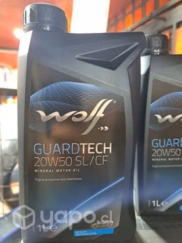 Aceite 20w50 1lt mineral marca Wolf
