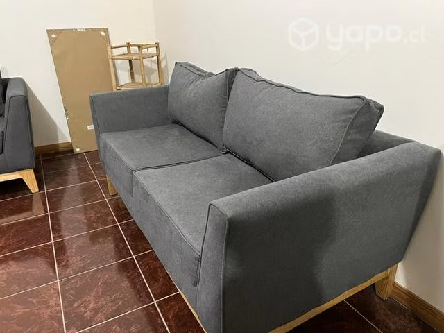 Sillones 3 cuerpos gris