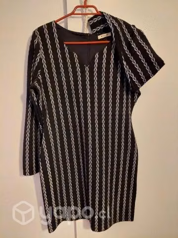 Vestido entallado invierno negro