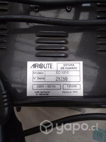 Estufa electrica airolite - Imagen 2