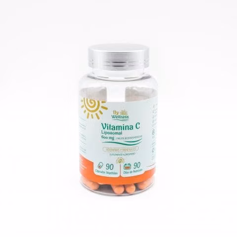 Liposomal Vitamina C 600 Mg -bywellness- 90 Caps -