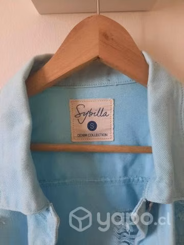Chaqueta Oversize celeste