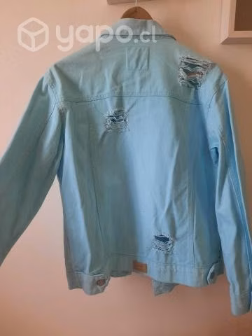 Chaqueta Oversize celeste