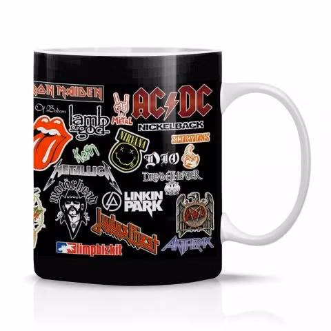 Taza/Tazon/Mug Grupos Musicales De Rock Variado 11