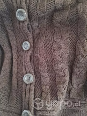 Chaqueta de lana cafe moro nuevo - Imagen 1