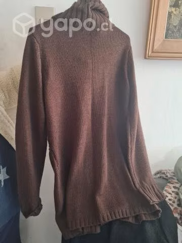 Chaqueta de lana cafe moro nuevo - Imagen 4