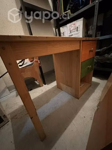 Escritorio infantil madera niño niña y silla mesa - Imagen 4