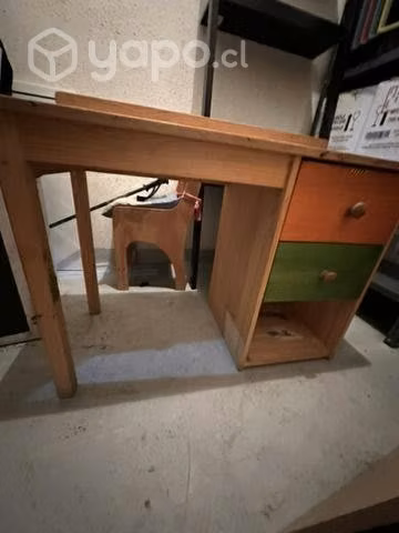 Escritorio infantil madera niño niña y silla mesa