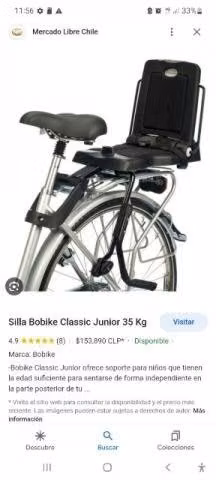 Silla de niño para bicicleta
