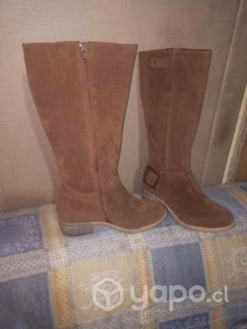 Botas café gamuza - Imagen 2