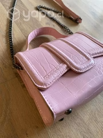 Cartera rosa Zara original - Imagen 3