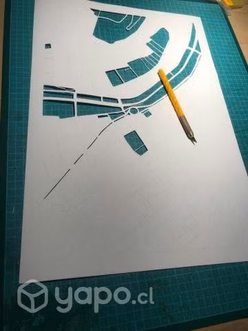 Mapa de santiago 2023 hecho a mano