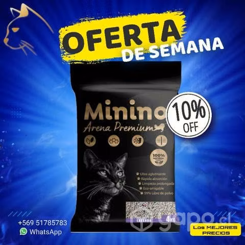Arena para gato
