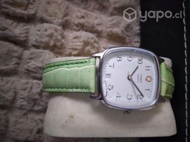 Reloj Timex usado correa de cuero unisex año 2000 - Imagen 2