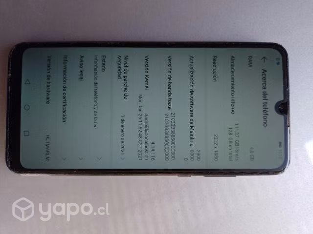 Teléfono Huawei P30lite