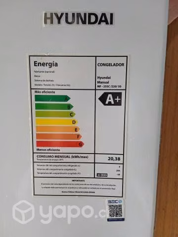 Freezer horizontal 254 litros nuevo.