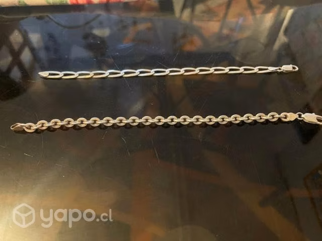 Pulceras (piochas) de plata italiana