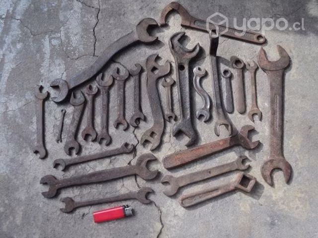 24 Antiguas Llaves De Mecánica P/decoración