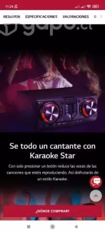 Minicomponente LG xboom cj45