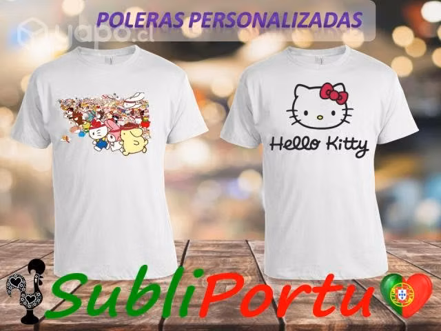 Geniales Poleras Personalizadas De Hello Kitty Y S