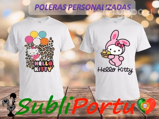 Geniales Poleras Personalizadas De Hello Kitty Y S