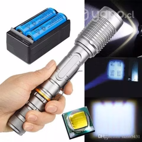 Linterna Recargable Zoom Led T6 10w 15.000lm