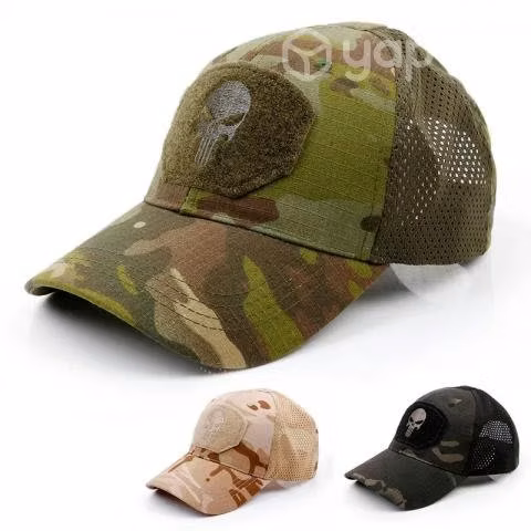 Gorro Jockey Logo Calavera Táctica Militar Airsof