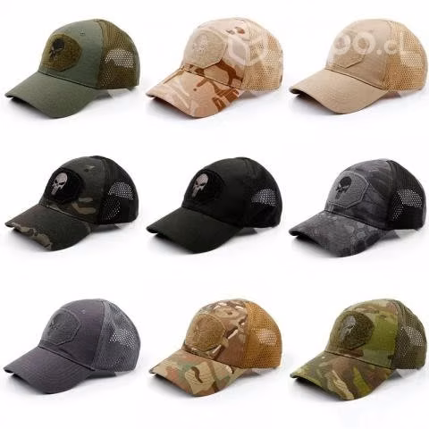 Gorro Jockey Logo Calavera Táctica Militar Airsof
