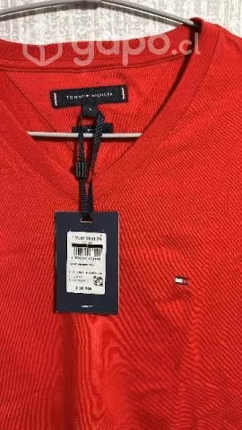 Polera clásica tommy Hilfiger color rojo