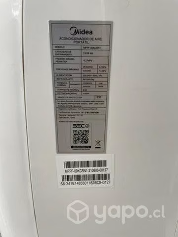 Aire acondicionado portátil Midea